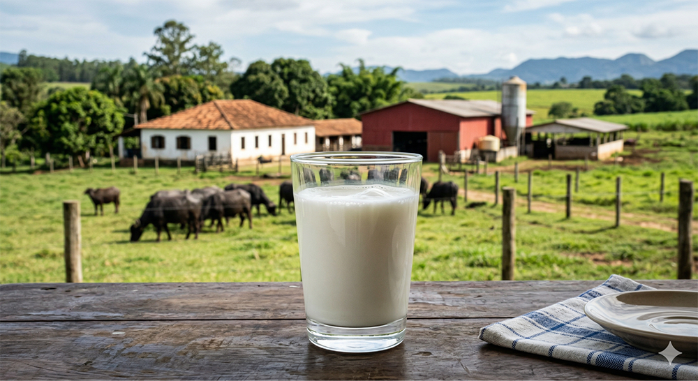 Leite de búfala: benefícios reais e o que diz a ciência sobre digestibilidade e nutrição 
